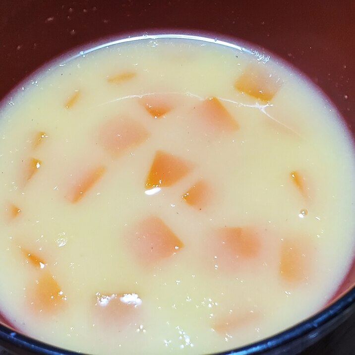 にんじん入りコーンスープ